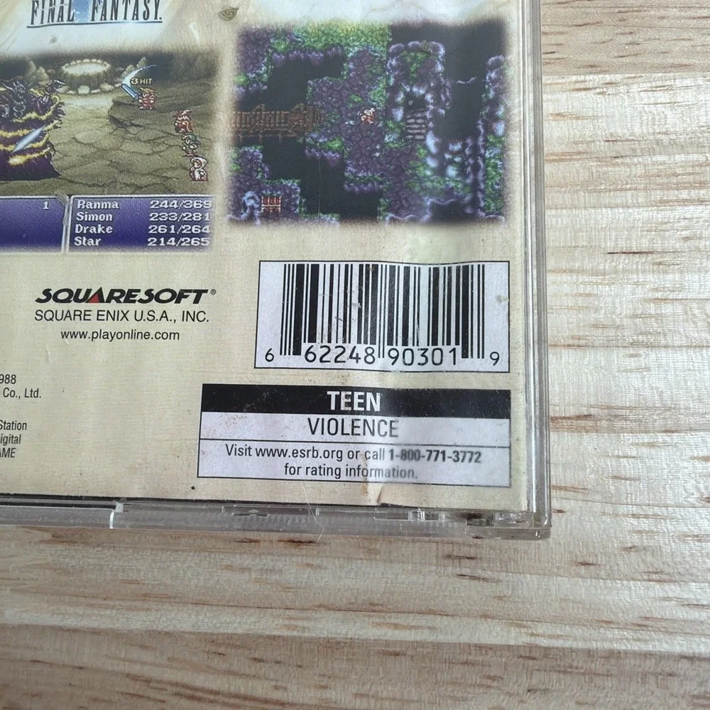 Final Fantasy Origins (PlayStation 1 PS1, 2003) Black Label CIB Complete